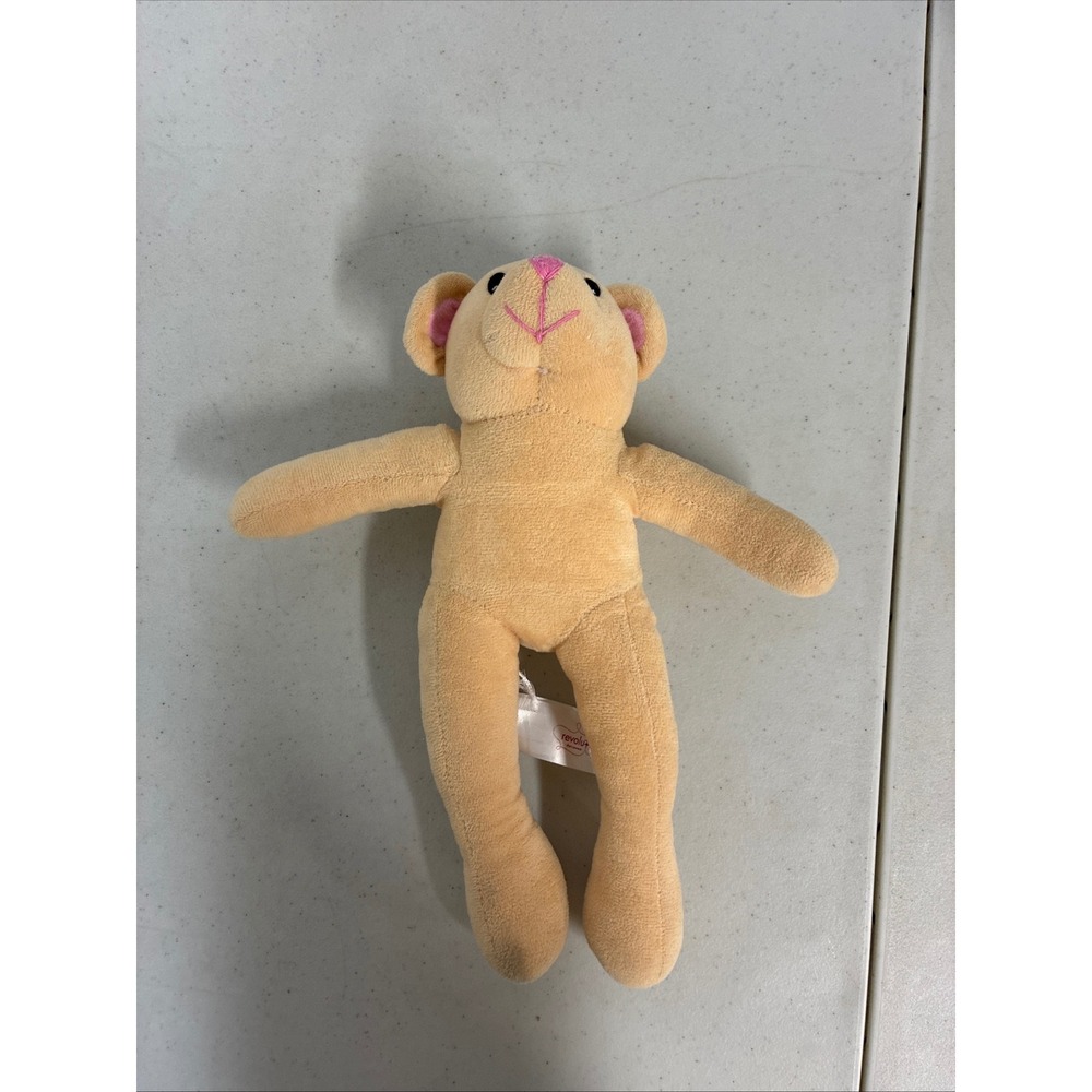 Revolution Dancewear Peach Teddy Bear Plush Pink Embroidered Recital Gift Toy